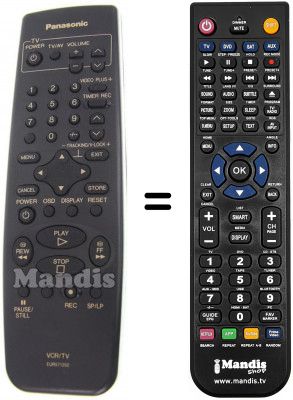 Replacement remote control Panasonic EUR571350