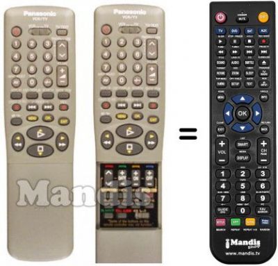 Replacement remote control Panasonic NV-FJ615EG