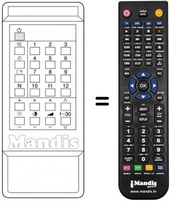 Replacement remote control EUR64542