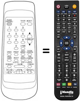 Replacement remote control REMCON203