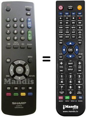 Replacement remote control GA544WJSA