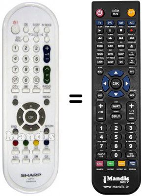 Replacement remote control GA608WJSB