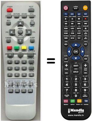 Replacement remote control Hyundai PASR42E00D Replacement remote control Hyundai PASR42E00D