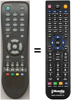 Replacement remote control Sliding ST1743