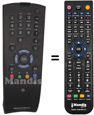 Replacement remote control Saba TELE PILOT 760S