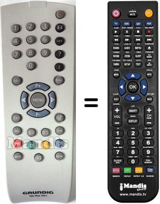 Replacement remote control Grundig LCD 45-9410TOP
