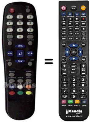 Replacement remote control REMCON604 Replacement remote control REMCON604