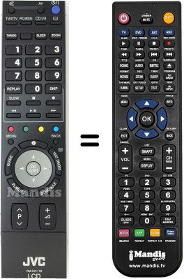 Replacement remote control JVC LT-32DE9BU