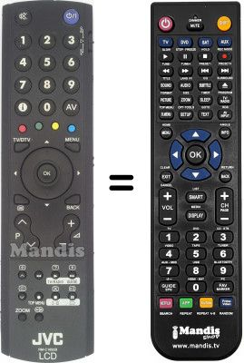 Replacement remote control JVC LT-42DA9BJ