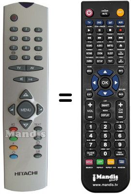 Replacement remote control Hitachi VS20151670