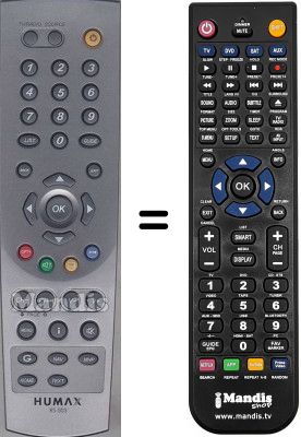 Replacement remote control Humax RS-503