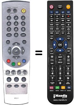 Replacement remote control Humax DTV3808