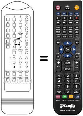 Replacement remote control Hinari CT302S