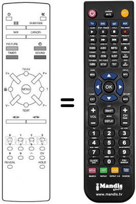 Replacement remote control REMCON114 Replacement remote control REMCON114