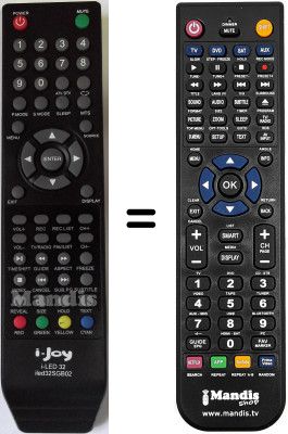 Replacement remote control i-Joy ILED32SGB02