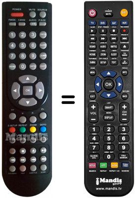 Replacement remote control i-Joy IDI32PPB12