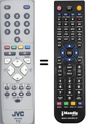 Replacement remote control JVC LT-26A80SU / H
