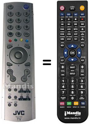 Replacement remote control JVC LT-32DY8ZG
