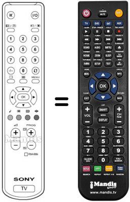 Replacement remote control Sony REMCON003 Replacement remote control Sony REMCON003