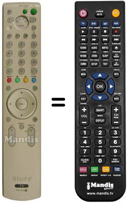 Replacement remote control REMCON125 Replacement remote control REMCON125