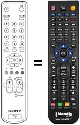 Replacement remote control Sony KV-32DX20U Replacement remote control Sony KV-32DX20U