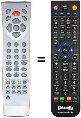 Replacement remote control REMCON1292