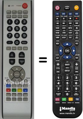 Replacement remote control ELECTRA LCD 4230