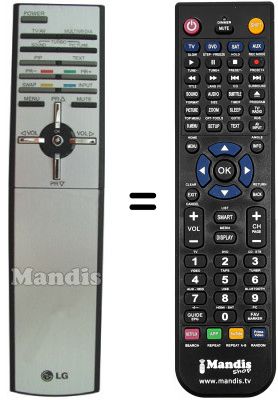 Replacement remote control LG RCT4000 Replacement remote control LG RCT4000