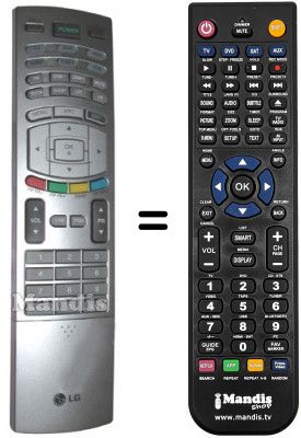 Replacement remote control LG 6710V00151E Replacement remote control LG 6710V00151E