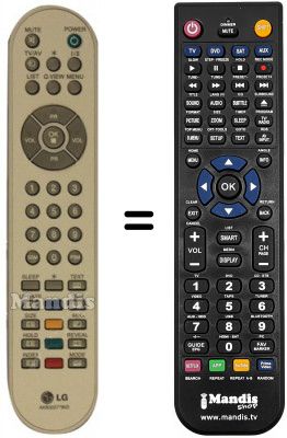 Replacement remote control LG AKB30377803
