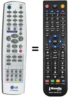 Replacement remote control LG RL32FZ30RQ Replacement remote control LG RL32FZ30RQ