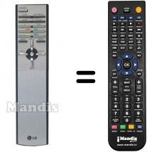 Replacement remote control LG 6710V00100U