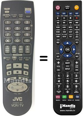 Replacement remote control JVC HR-J672