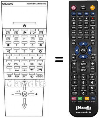 Replacement remote control REMCON367