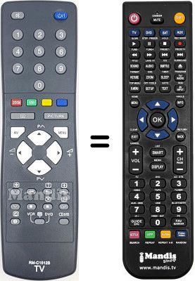 Replacement remote control JVC AV28GH1BUF