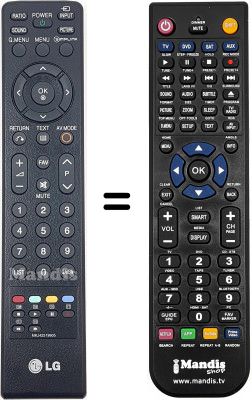 Replacement remote control LG 42PG200R Replacement remote control LG 42PG200R