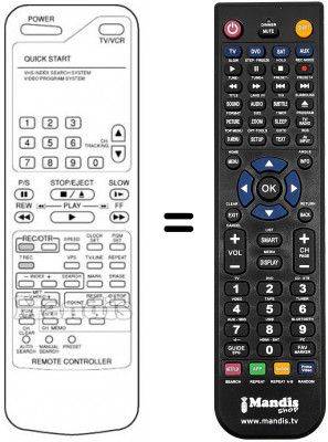Replacement remote control REMCON1012