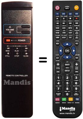 Replacement remote control Audiosonic MV2500