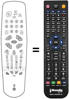 Replacement remote control Sound Color MZ1410