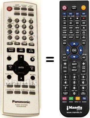 Replacement remote control Panasonic N2QAJB000096