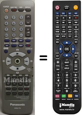 Replacement remote control Panasonic N2QAKB000007