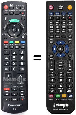 Replacement remote control Panasonic N2QAYB000350
