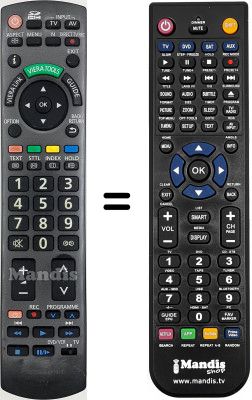 Replacement remote control Panasonic TX-L37GF12