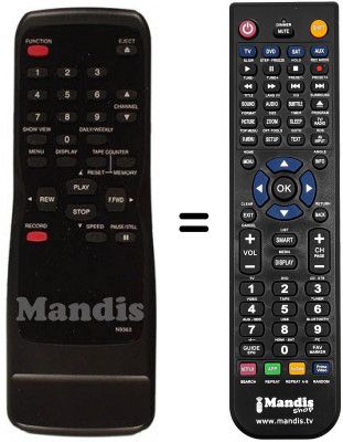 Replacement remote control Funai 19A-214