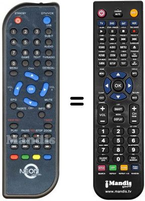 Replacement remote control REMCON733