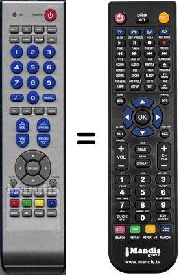Replacement remote control NordMende N3205LB