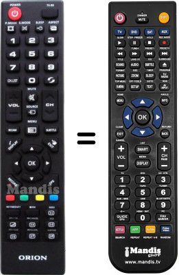 Replacement remote control Orion ORI001