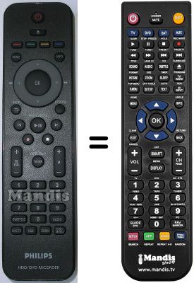 Replacement remote control Philips HDR3800