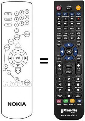 Replacement remote control REMCON483