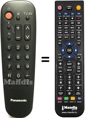 Replacement remote control Panasonic TC-14S1RF